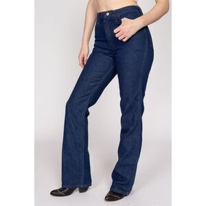 Wrangler No Faults Jeans‎ 70's Rare Vintage Western Dark Blue jeans (#980)